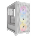 Gabinete Corsair 3000D Airflow RGB White Templado 3x120mm