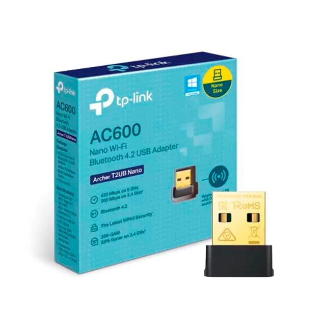 PLACA DE RED WIFI TP-LINK ARCHER T2UB NANO DUAL BAND AC600 + BLUETOOTH 4.2