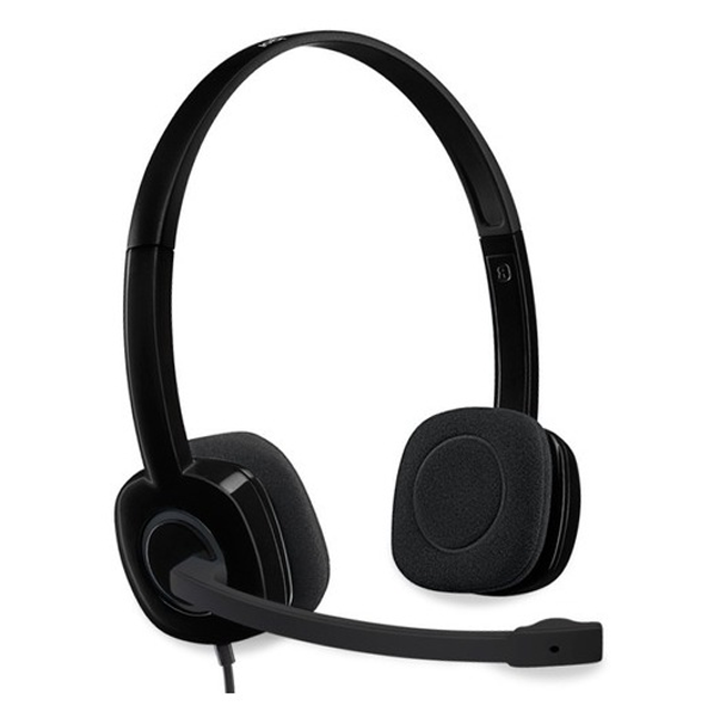 Auriculares Logitech H151 Black Headset C/Micrófono (1 Jack) 981-000587