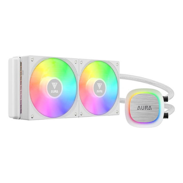SPRING SALE COOLER CPU WATERCOOLER GAMDIAS AURA GL240 V2 240MM WHITE ARGB AMD/INTEL
