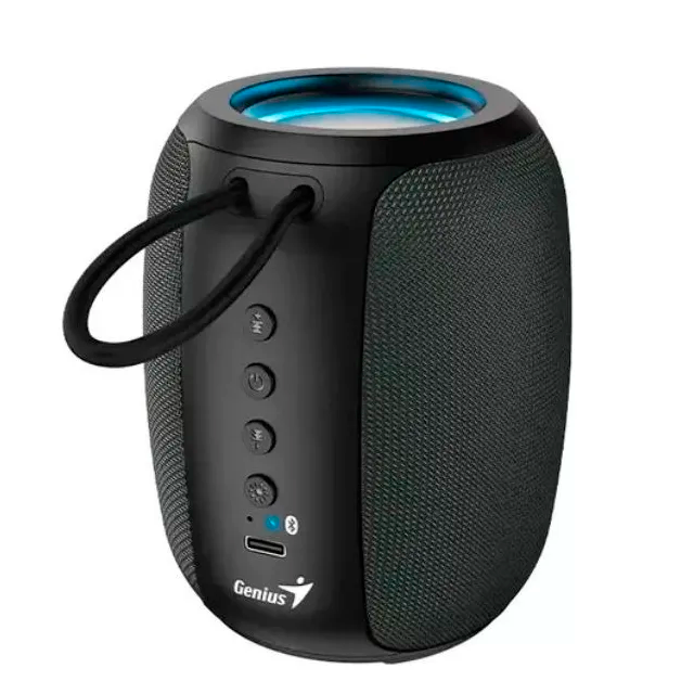 Parlantes Genius SP-915BT RGB Gray Portatil Bluetooth Bateria 6 horas USB C
