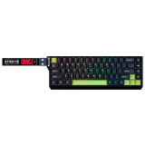 Teclado Fantech Atom HE68 PRO MK922 Mori Black RGB Wireless Magnético 65% Switch Emerald Inglés