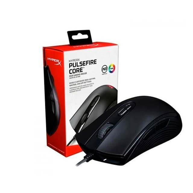 MOUSE HYPERX PULSEFIRE CORE RGB GAMING 6200 DPI