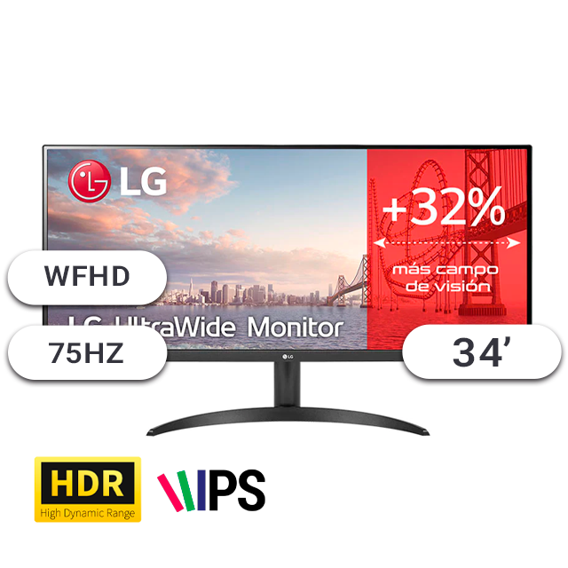 MONITOR LG 34 ULTRAWIDE 34WP500-B 21:9 IPS HDR HDMI