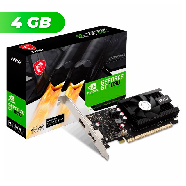 PLACA DE VIDEO MSI NVIDIA GEFORCE GT 1030 4GB GDDR4