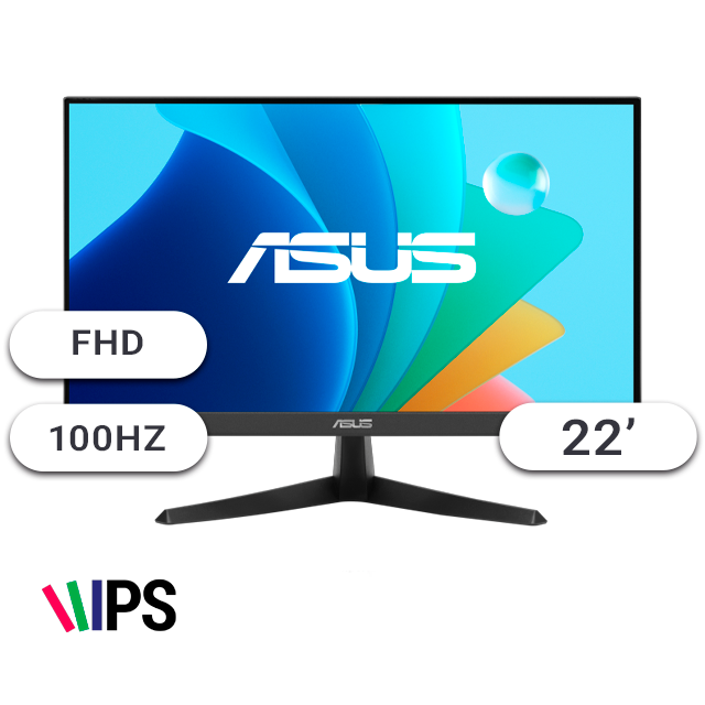 MONITOR ASUS VY229HF 22 IPS 100HZ 1MS HDMI SIN BORDES