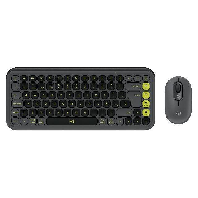 KIT TECLADO Y MOUSE LOGITECH POP ICON GRAPHITE WIRELESS 920-013052