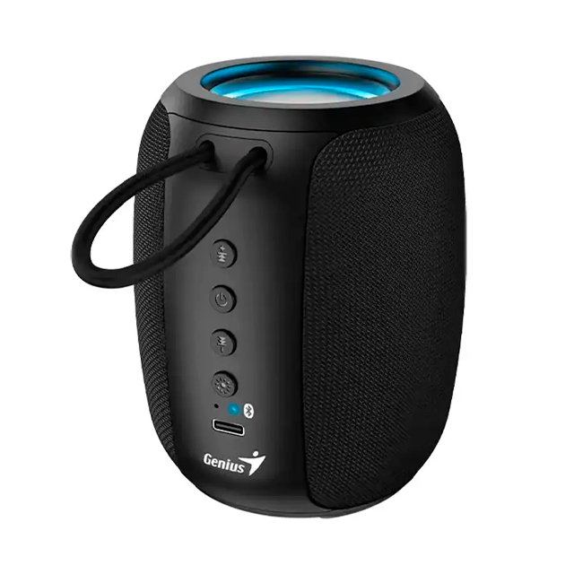 Parlantes Genius SP-915BT RGB Black Portatil Bluetooth Bateria 6 horas USB C