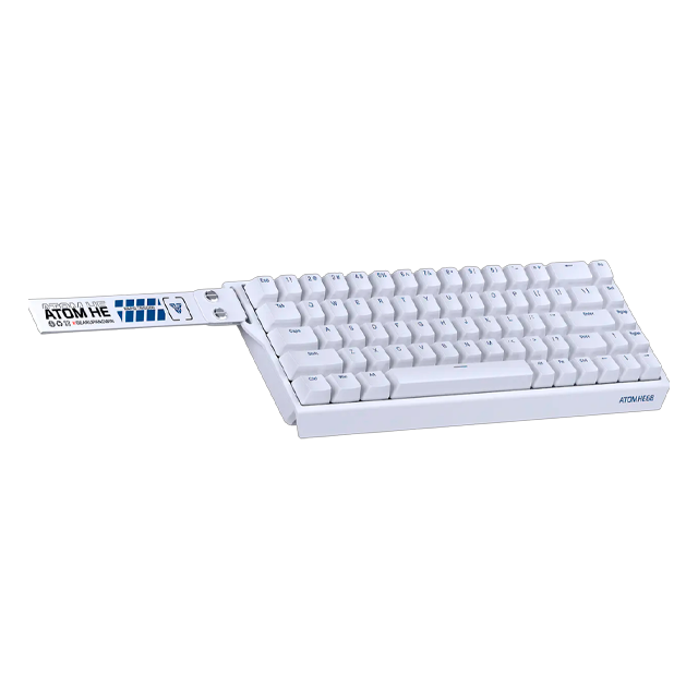 Teclado Fantech Atom HE68 MK811 White Mecánico 65% 8Khz Switch Emerald Inglés