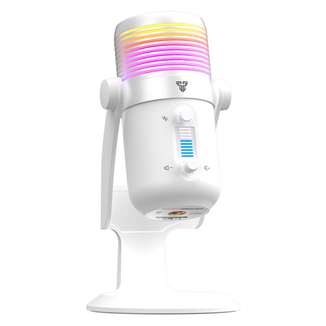 MICROFONO FANTECH LEVIOSA MAX WHITE MCX03 RGB 192KHZ 24BIT USB