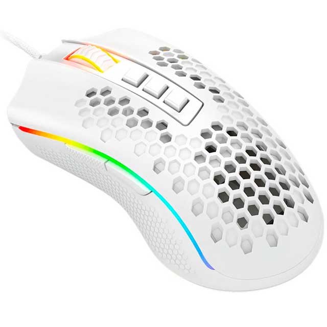 MOUSE REDRAGON STORM ELITE M988 WHITE RGB 16000 DPI