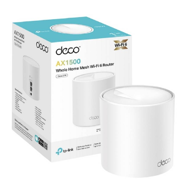 SISTEMA WIFI MESH TP-LINK DECO X10 PACK X1 AX1500 WIFI 6 DUAL BAND GIGABIT