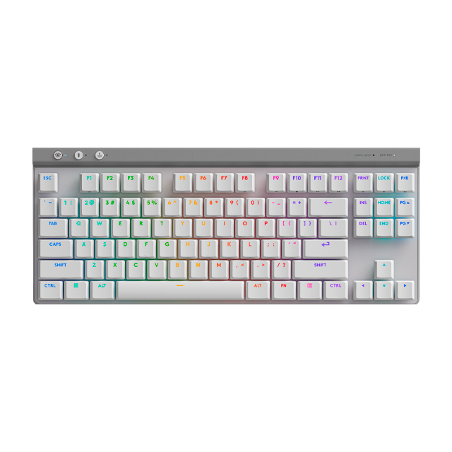 Teclado Logitech G515 Mecánico RGB Lightspeed TKL Inglés White 920-012535