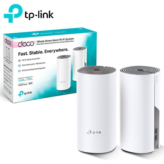 Sistema WiFi Mesh TP-Link Deco E4 Pack X2 AC1200 Dual Band