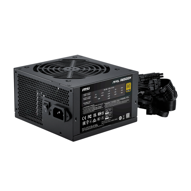 FUENTE MSI MAG A650GN II 650W 80 PLUS GOLD