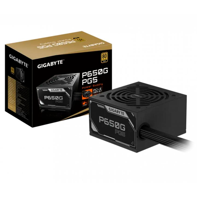 FUENTE GIGABYTE P650G 650W 80 PLUS GOLD PG5 ATX 3.1 PCIE 5.1