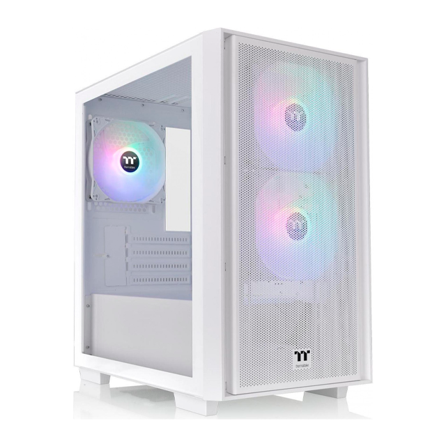 GABINETE THERMALTAKE VERSA H16 TEMPLADO WHITE ARGB 3X12CM MICRO ATX