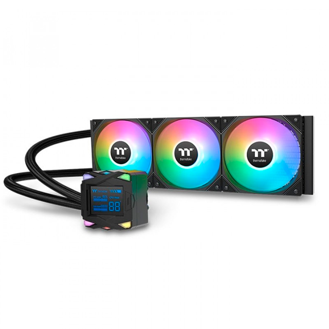 COOLER CPU WATERCOOLER THERMALTAKE LA360-S ARGB SYNC AIO 360MM LCD BLACK