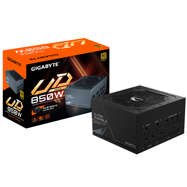 FUENTE GIGABYTE UD850GM PG5 V2 850W 80 PLUS GOLD ATX 3.1 PCIE 5.1 FULL MODULAR