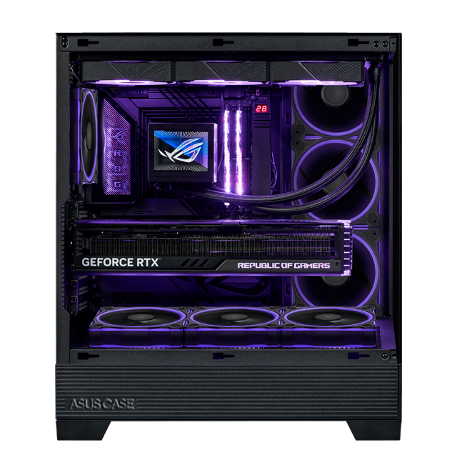 Gabinete ASUS A31 Plus Templado Black USB-C 4x12cm ARGB
