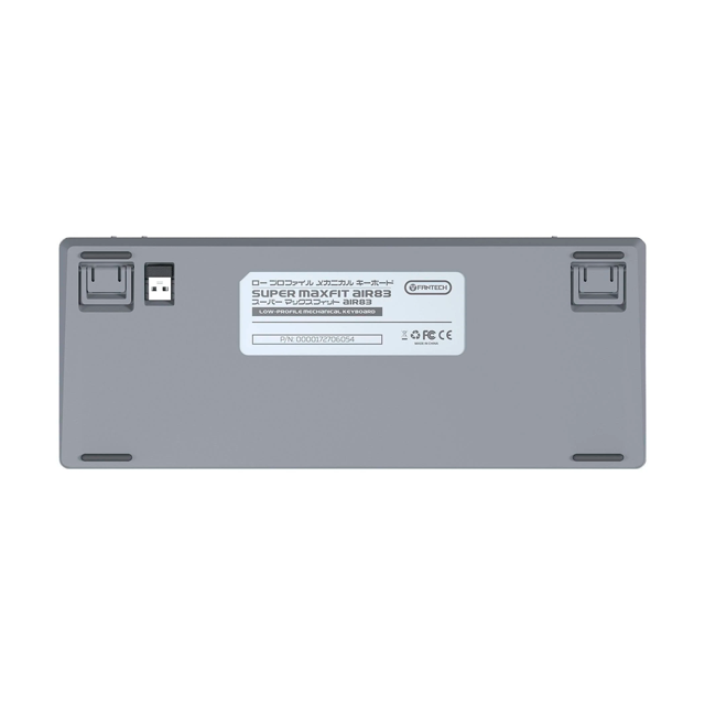 Teclado Fantech Maxfit Air83 MK915 Grey Low Profile Wireless Mecánico 75% Switch Red Inglés