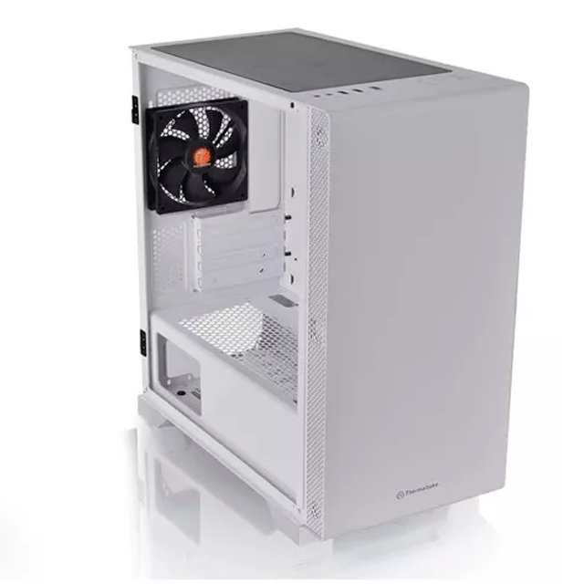 Gabinete Thermaltake S100 Templado White 1x12cm MICRO ATX