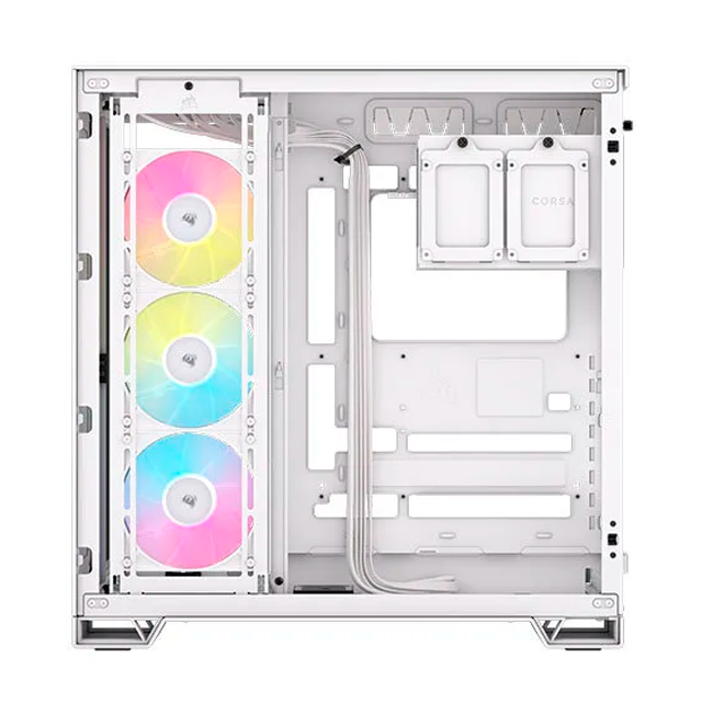 Gabinete Corsair 6500X iCUE Link Dual Chamber White 3x120mm ARGB