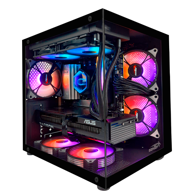 GABINETE SENTEY ZEUS TEMPLADO 5X12CM ARGB