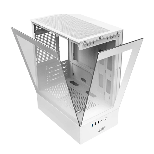 GABINETE SENTEY H10 WHITE TEMPLADO USB 3.0 (SIN COOLERS)