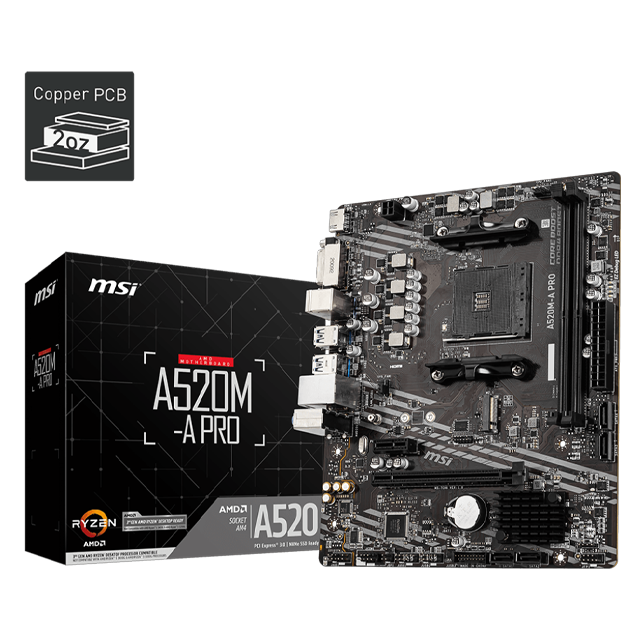 SPRING SALE MOTHER MSI A520M-A PRO AM4 (3ERA/4TA/5TA GEN)