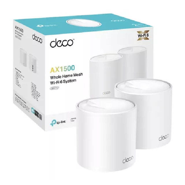 SISTEMA WIFI MESH TP-LINK DECO X10 PACK X2 AX1500 WIFI 6 DUAL BAND GIGABIT