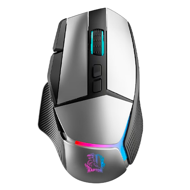 MOUSE RAPTOR STORM GRIP WIRELESS 9 BOTONES 24000 DPI RGB