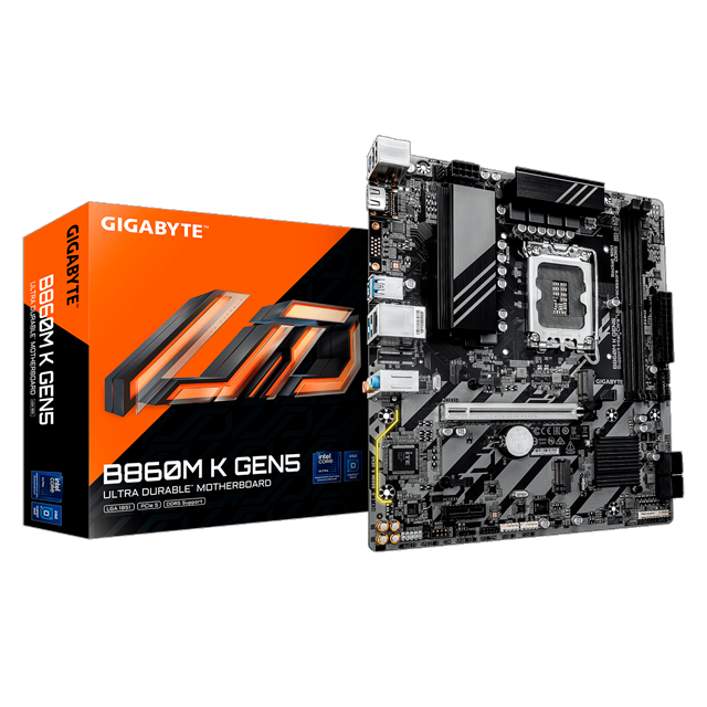 MOTHER GIGABYTE B860M K 1.0 DDR5 GEN5 LGA1851 + BUNDLE 1 JUEGO REGALO