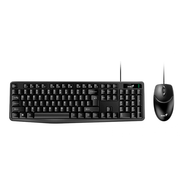 KIT TECLADO Y MOUSE GENIUS KM-170 BLACK USB ESPAÑOL