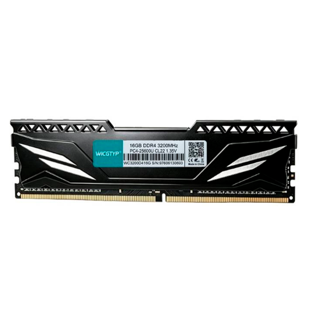 MEMORIA RAM WICGTYP 16GB DDR4 3200MHZ DISIPADOR