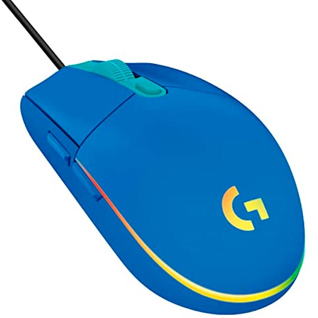 MOUSE LOGITECH G203 GAMING LIGHTSYNC RGB BLUE 8000 DPI