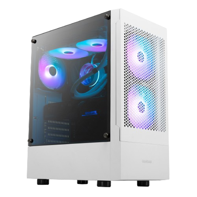 GABINETE GAMDIAS TALOS E3 MESH WHITE TEMPLADO 3X12CM ARGB
