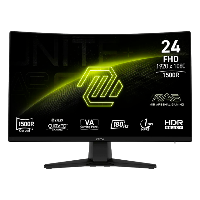 MONITOR GAMER MSI MAG 242C 24 CURVO 180HZ HDMI/DP