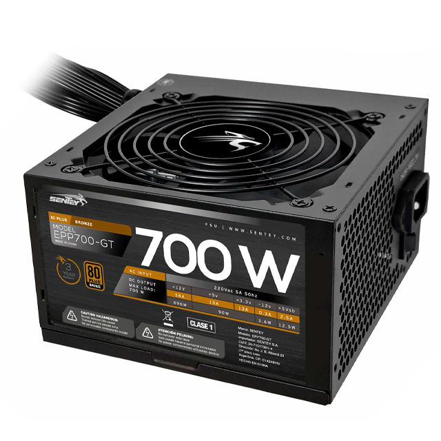 FUENTE SENTEY EPP700-GT 700W 80 PLUS BRONZE