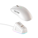 Mouse Fantech Tanto S WG13S Wireless White Dock RGB Bateria 8K 26000 DPI Sensor PixArt