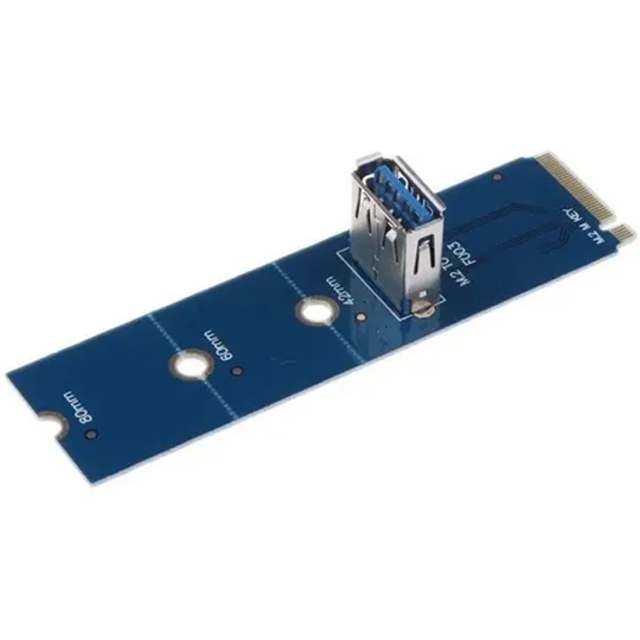 ADAPTADOR RISER NGFF M.2 A USB 3.0 MINERÍA