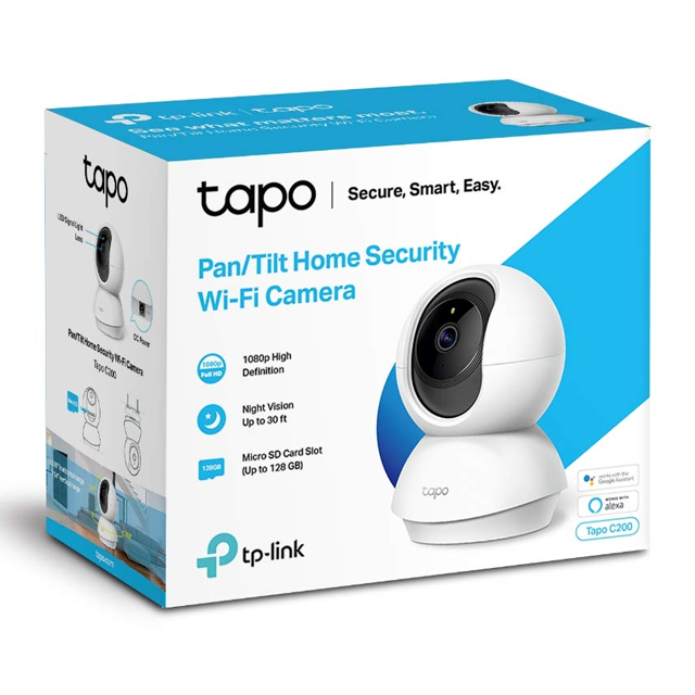 Cámara Seguridad IP Wi-Fi TP-Link TAPO C200 Diurna/Nocturna SD