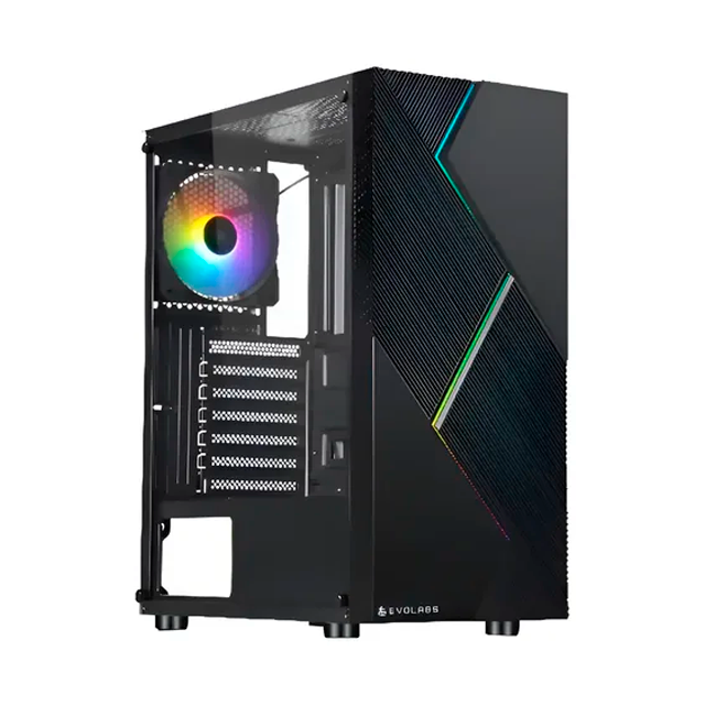 GABINETE EVOLABS BOLT EVO-100A TEMPLADO 1X12CM FRGB