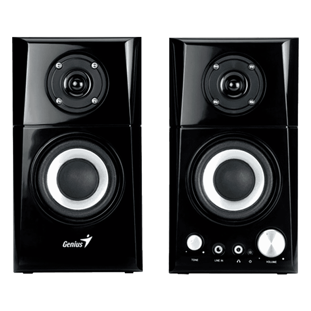 PARLANTES GENIUS SP-HF500A 2.0 BLACK 14 WATTS