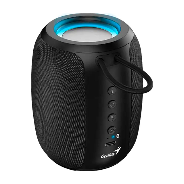 Parlantes Genius SP-915BT RGB Black Portatil Bluetooth Bateria 6 horas USB C