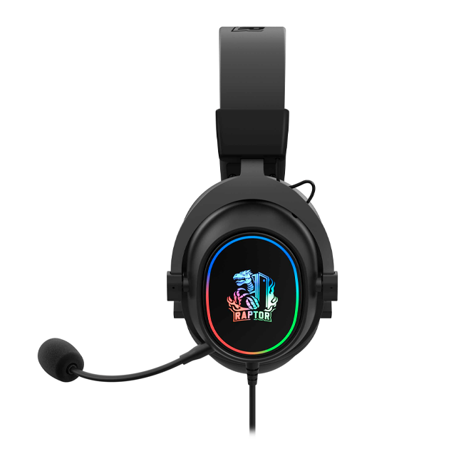 Auricular Gamer Raptor Inferno PRO RGB 7.1 Negro USB