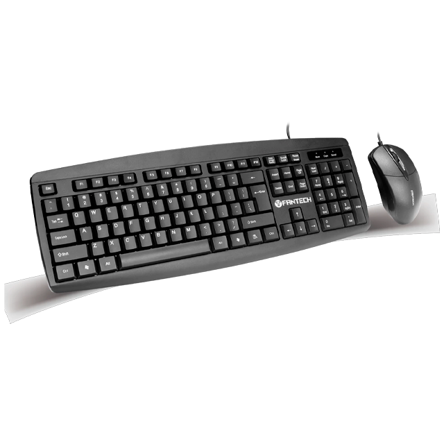 SPRING SALE KIT TECLADO Y MOUSE FANTECH KM100 NEGRO CABLEADO INGLÉS