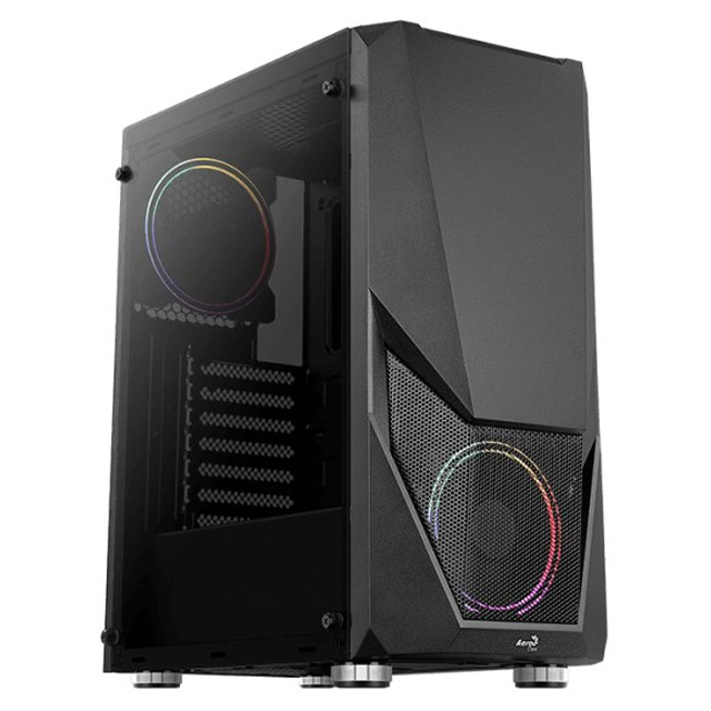 GABINETE AEROCOOL ZAURON VIDRIO TEMPLADO 2X12CM FRGB