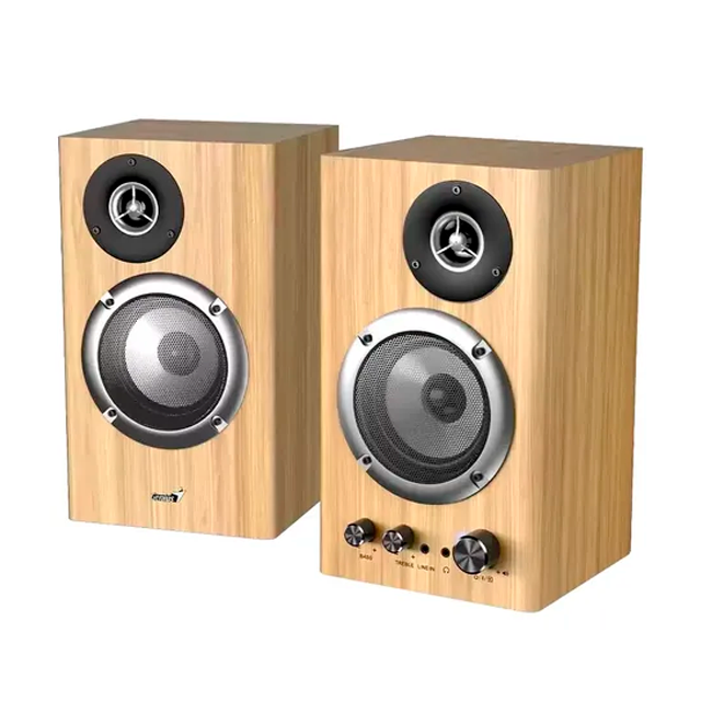 Parlantes Genius SP-HF1812BT Bluetooth 50W Pine Wood