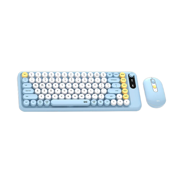 KIT TECLADO Y MOUSE FANTECH GO MOCHI85 WK898 BLUE INALÁMBRICO BLUETOOTH 65% INGLÉS